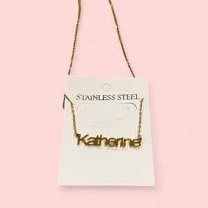 Gold Stainless Steel “Katherine” Necklace